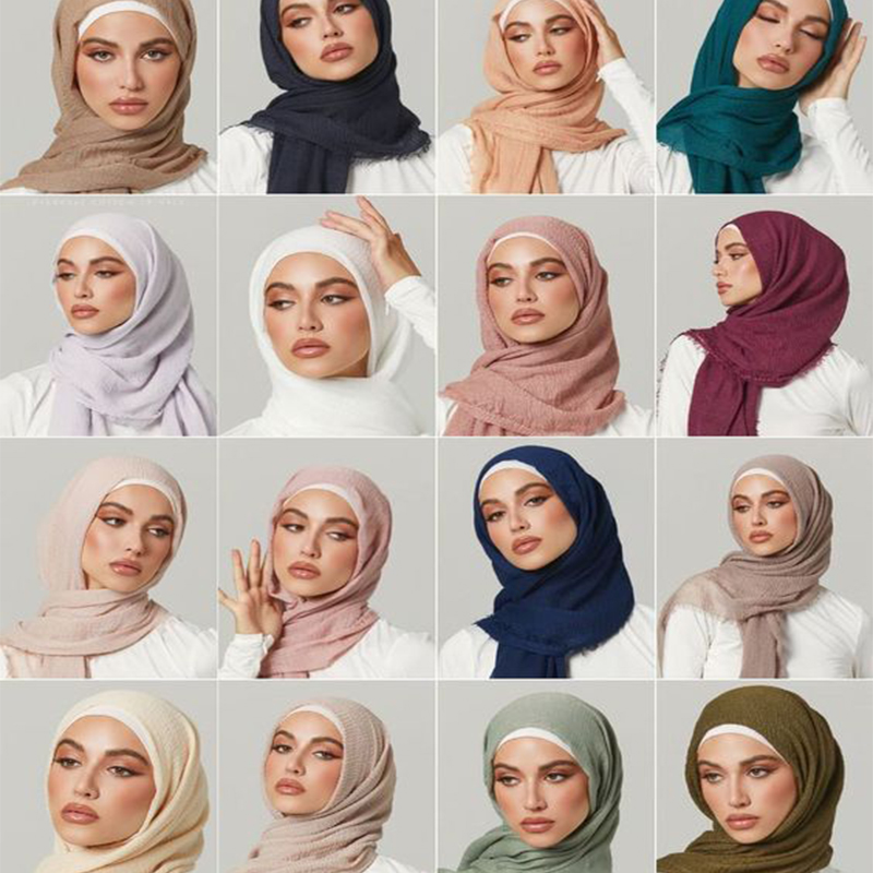 W1189 Hijab voan tiện lợi và đa năng