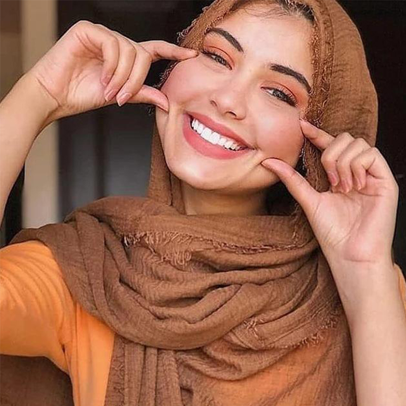 W1189 Hijab voan tiện lợi và đa năng