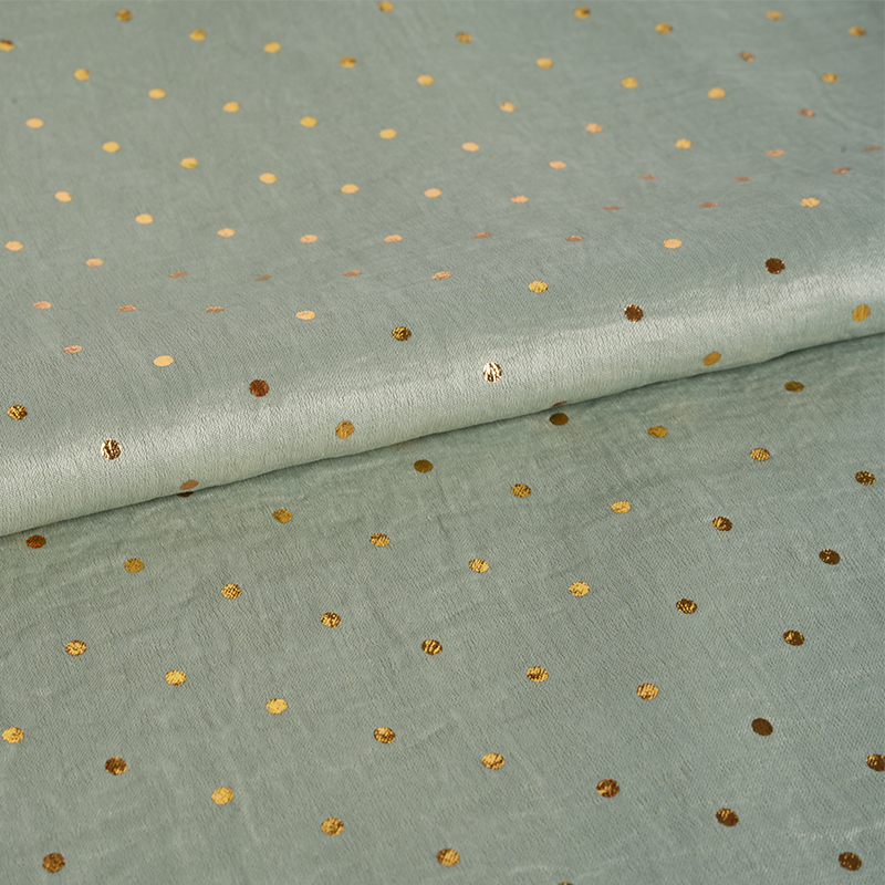 2026 Velvet Satin Airflow Xi lanh Dot Foil Dập vải