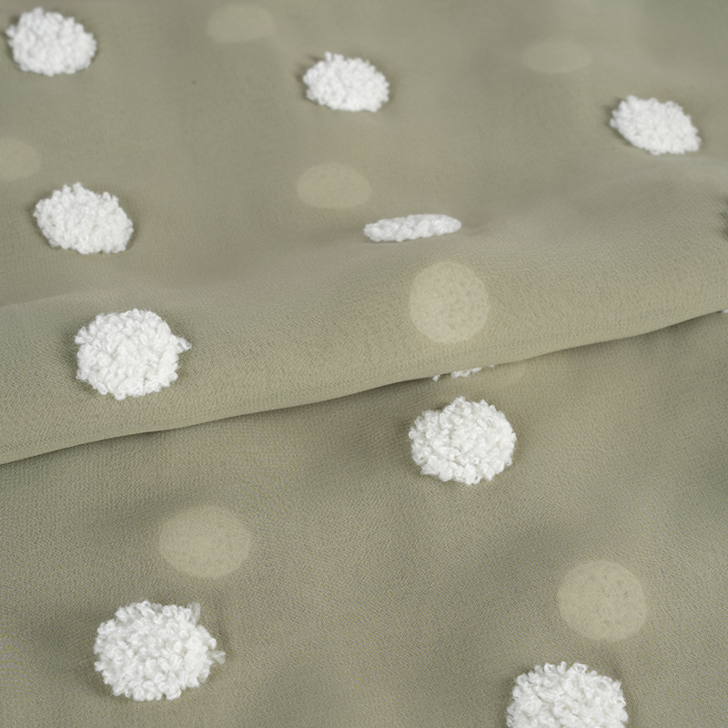 Voan phẳng 75d/18t với vải thêu khăn