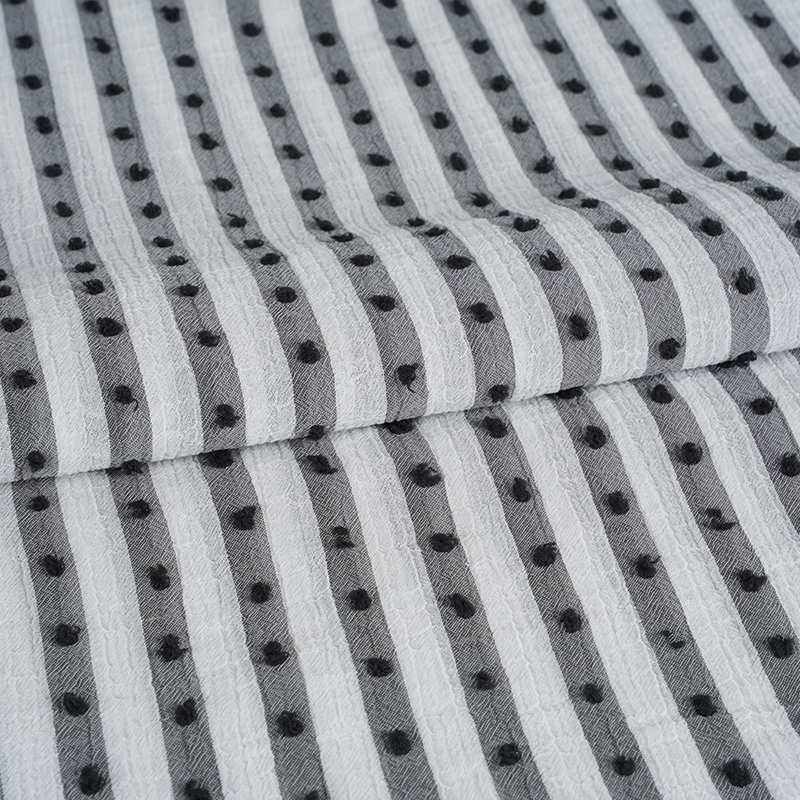 Vải in sọc Nano Crepe 75D Cationic