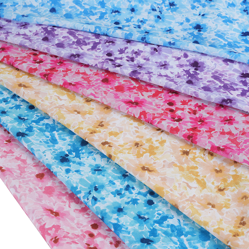 Vải in hoa sương mù lộn xộn 75D / 18T