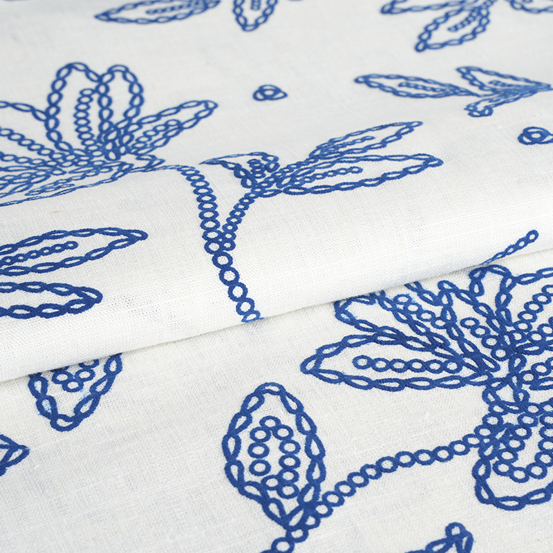 Vải in hoa vải lanh Viscose 12S