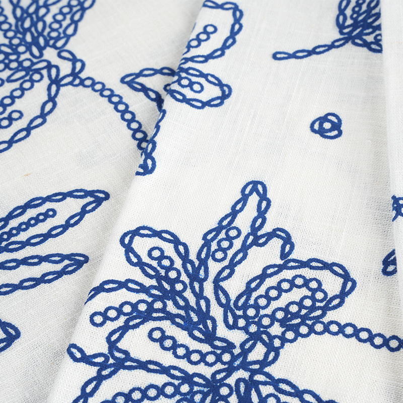 Vải in hoa vải lanh Viscose 12S