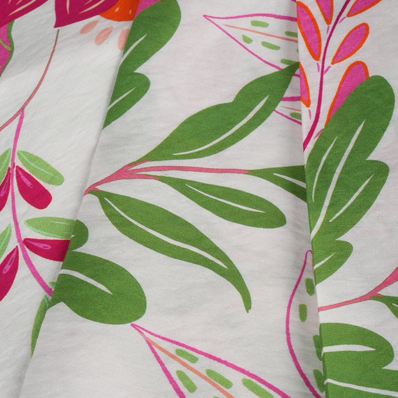 Vải in hình Bird Of Paradise trơn bán bóng Rn