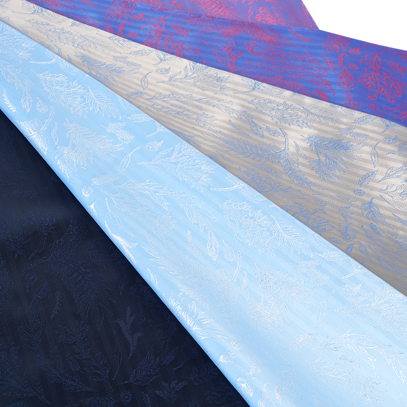 PV Áo Sơ Mi Lá Vải Jacquard Màu Đỏ