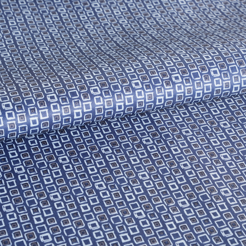 Vải in hình vuông nhỏ Taffeta 190T Polyester