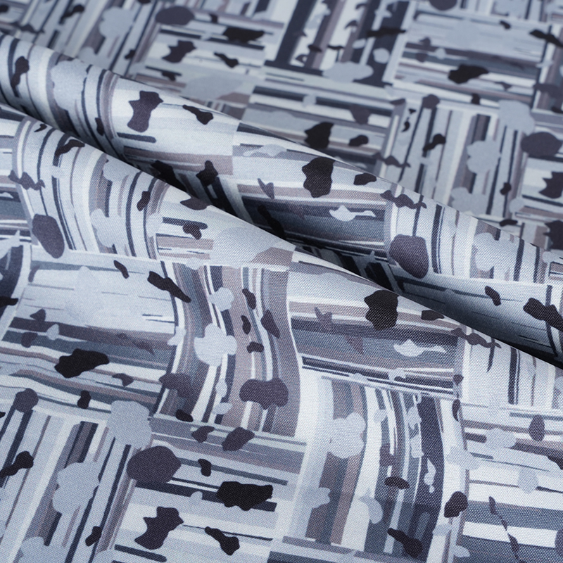 100D * 40S Cotton lụa mát Tóm tắt Khối tích cực và tiêu cực Vải in kỹ thuật số