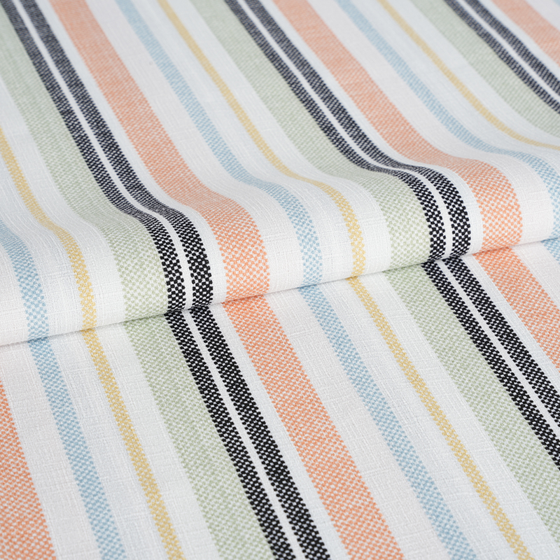 75D Vải lụa xoắn giả tre phong lan màu cam và sọc đen