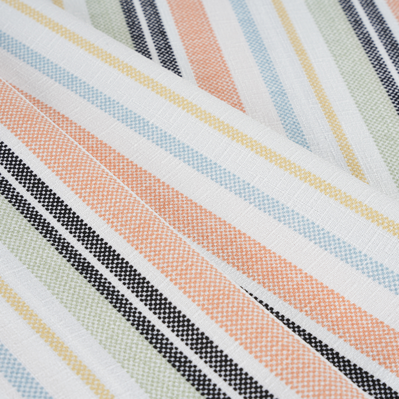 75D Vải lụa xoắn giả tre phong lan màu cam và sọc đen